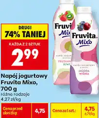 Biedronka Napój jogurtowy Fruvita Mixo oferta