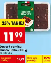 Biedronka Deser tiramisu Gusto Bello oferta