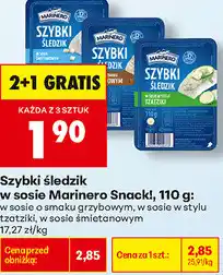 Biedronka Szybki śledzik w sosie Marinero Snack! oferta