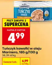 Biedronka Tuńczyk kawałki w oleju Marinero oferta