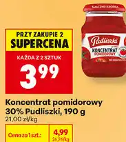 Biedronka Koncentrat pomidorowy 30% Pudliszki oferta