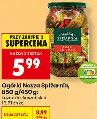 Biedronka Ogórki Nasza Spiżarnia oferta