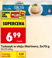 Biedronka Tuńczyk w oleju Marinero oferta