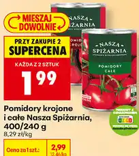 Biedronka Pomidory krojone i całe Nasza Spiżarnia oferta