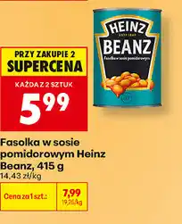 Biedronka Fasolka w sosie pomidorowym Heinz Beanz oferta