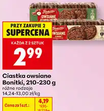 Biedronka Ciastka owsiane Bonitki oferta