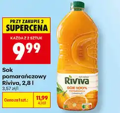 Biedronka Sok pomarańczowy Riviva oferta