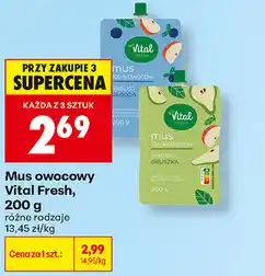 Biedronka Mus owocowy Vital Fresh oferta
