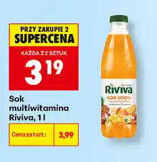 Biedronka Sok multiwitamina Riviva oferta
