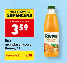 Biedronka Sok mandarynkowy Riviva oferta
