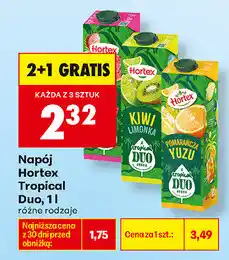 Biedronka Napój Hortex Tropical Duo oferta