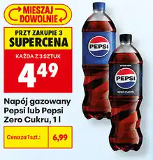 Biedronka Napój gazowany Pepsi lub Pepsi Zero Cukru oferta