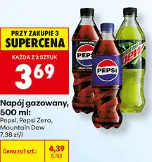 Biedronka Napój gazowany Pepsi, Pepsi Zero, Mountain Dew oferta