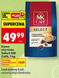 Biedronka Kawa ziarnista Select MK Café oferta