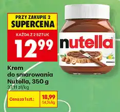 Biedronka Krem do smarowania Nutella oferta