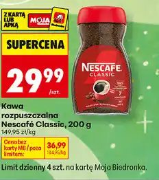 Biedronka Kawa rozpuszczalna Nescafé Classic oferta