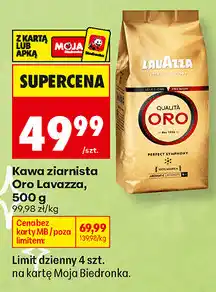 Biedronka Kawa ziarnista Oro Lavazza oferta