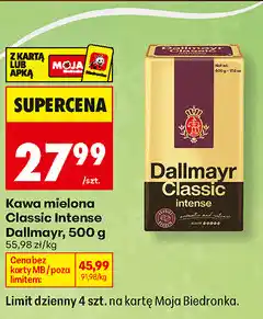 Biedronka Kawa mielona Classic Intense Dallmayr oferta