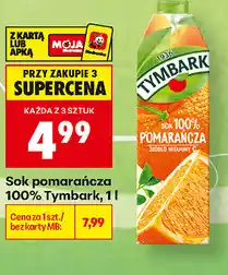 Biedronka Sok pomarańczowa 100% Tymbark oferta