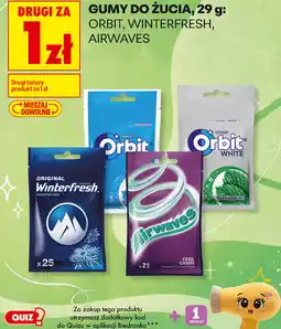 Biedronka Gumy do żucia Orbit, Winterfresh, Airwaves oferta