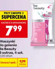 Biedronka Maszynki do golenia Be Beauty 3 ostrza, 4 szt oferta