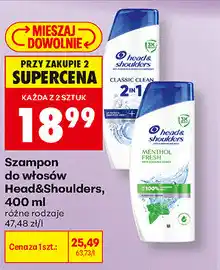 Biedronka Szampon do włosów Head&Shoulders oferta