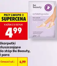 Biedronka Skarpetki złuszczające do stóp Be Beauty, 1 para oferta