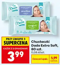 Biedronka Chusteczki Dada Extra Soft, 80 szt oferta