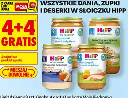 Biedronka Dania, zupki i deserki w słoiczku HiPP oferta