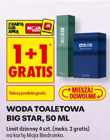 Biedronka Woda toaletowa Big Star oferta