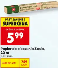 Biedronka Papier do pieczenia Zosia, 20 m oferta