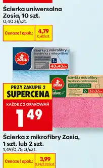 Biedronka Ścierka z mikrofibry Zosia, 1 szt. lub 2 szt oferta