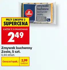Biedronka Zmywak kuchenny Zosia, 5 szt oferta