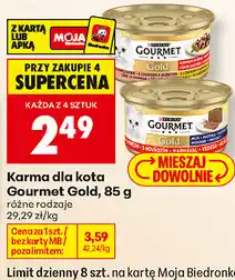 Biedronka Karma dla kota Gourmet Gold oferta