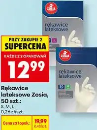 Biedronka Rękawice lateksowe Zosia, 50 szt oferta