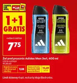 Biedronka Żel pod prysznic Adidas Men 3w1 oferta