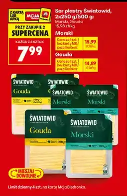 Biedronka Ser morski w plastrach Światowid oferta