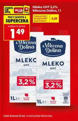 Biedronka Mleko UHT Mleczna Dolina 3,2% oferta