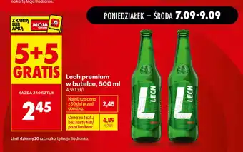 Biedronka Piwo Lech Premium oferta