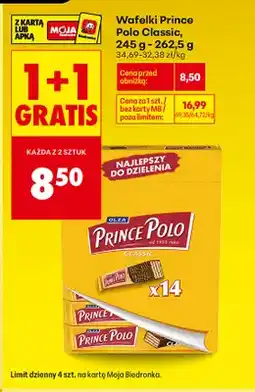 Biedronka Wafelki Prince Polo Classic 14-pak oferta