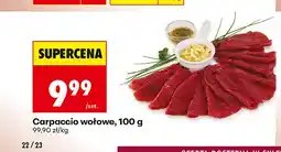 Biedronka Carpaccio wołowe oferta