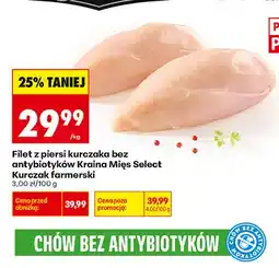 Biedronka Filet z piersi kurczaka bez antybiotyków Kraina Mięs Select Kurczak farmerski oferta