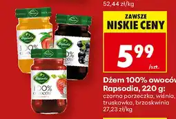 Biedronka Dżem owoców Rapsodia truskawka 100% oferta