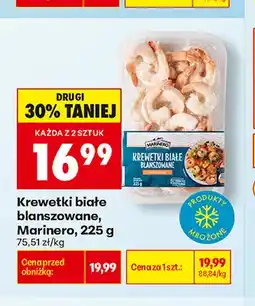 Biedronka Krewetki białe blanszowane Marinero oferta