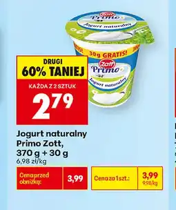 Biedronka Jogurt naturalny Primo Zott oferta