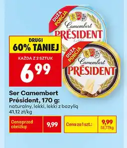 Biedronka Ser camembert Président naturalny oferta