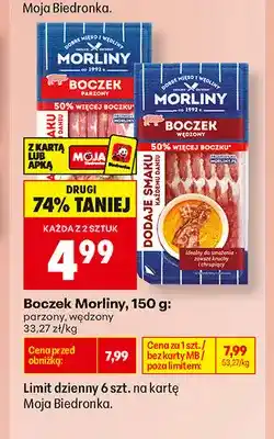 Biedronka Boczek wędzony Morliny oferta