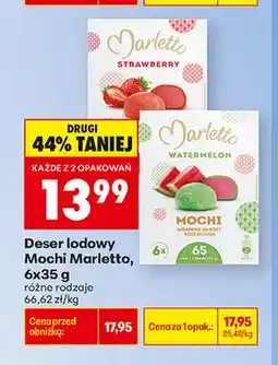 Biedronka Deser lodowy Mochi Strawberry Marletto 6-pak oferta