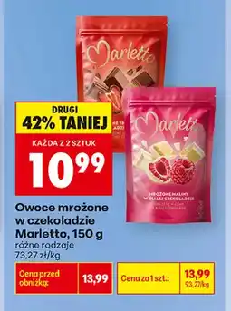Biedronka Owoce mrożone w czekoladzie truskawki Marletto oferta