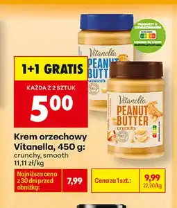 Biedronka Krem orzechowy Vitanella crunchy oferta
